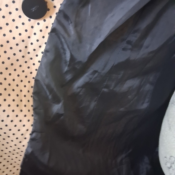 Chic Apricot and Black Polka Dot Trench Coat - Picture 10 of 10